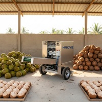 Machine à décortiquer les noix de coco à haute efficacité pour les noix de coco mûres et jeunes