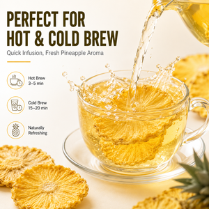 Rodajas de Piña Deshidratadas Premium, Fruta Seca Natural Dulce para Infusión de Té, Adorno Saludable para Bebidas Detox, Bajo MOQ - Product Image 4