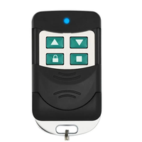 Télécommande universelle 433/315 MHz à 4 boutons avec code d'apprentissage ABS et métal pour système de porte de garage