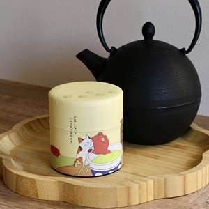 Recipiente para Almacenar Té de Papel Washi Japonés con Doble Tapa – Diseño de Gato Adorable para Té Verde y Matcha - Product Image 3
