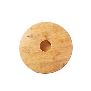 Base Redonda de Madera de Alta Calidad para Narguile, Tabla de Bambú para Narguile con Luz LED - Product Image 2