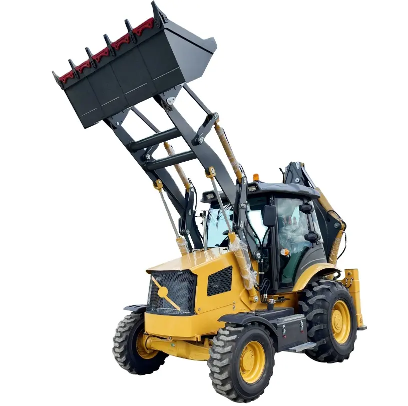 Thiết kế mới giá rẻ nhất Trái Đất di chuyển máy móc towable backhoe máy xúc lật máy xúc để bán giá rẻ mới được sử dụng Nhỏ 4x4mini Bánh Xe Tải