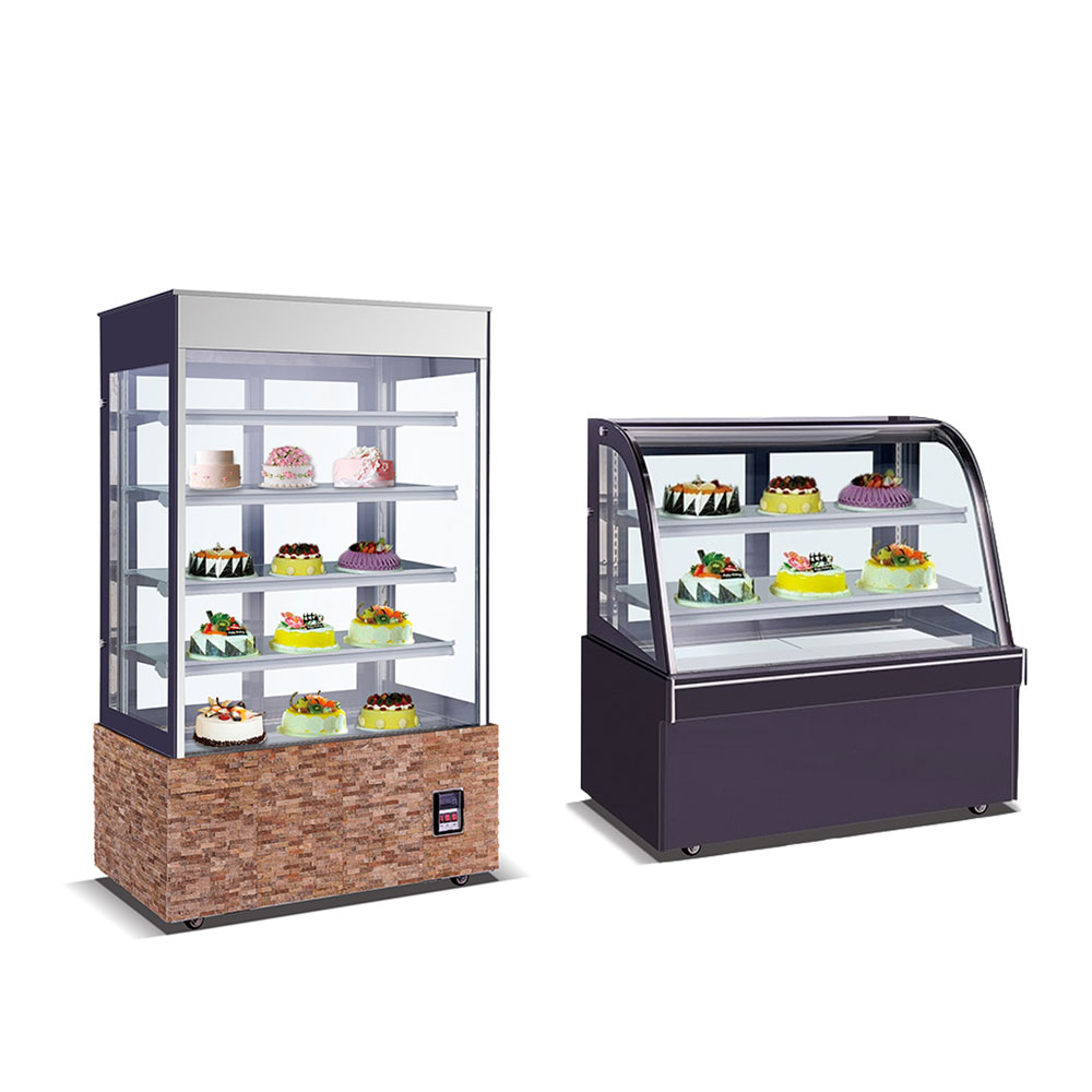 Foodsense, Высококачественная Коммерческая изогнутая стеклянная крышка для торта, витрина для охлажденного шоколада