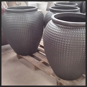 Pots personnalisés, grands pots à fleurs en fibre d'argile pour pépinière ou jardin, pots de plantation modernes - Product Image 6