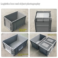 Caisse de rangement en plastique solide pour déménagement, robuste et empilable, idéale pour les hubs de livraison