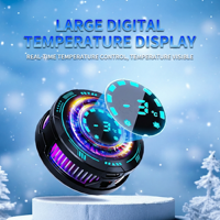 Ventilateur de jeu RGB U-JIE F29 à grande surface de refroidissement, fixation magnétique, en ABS, chargeur inclus, compatible