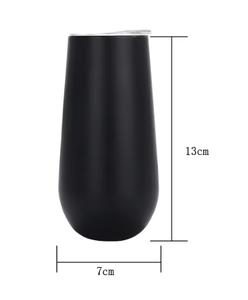 Factory Direct 10oz Stainless Steel Champagne Cups Vacuum Insulated Wine Tumblers 304 Food Grade Egg <b>Shell</b> Cups - Product Image 6