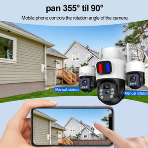 Eseecloud 15MP Three Screens Lens Alarm 4G Sim Card Solar PTZ IP Outdoor Wifi Network Surveillance CCTV Wireless <b>Security</b> Camera - Product Image 2