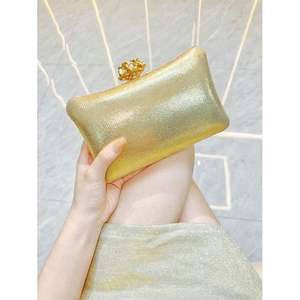 派对舞会玫瑰花形水晶手提包 闪亮亮片钱包 水晶手拿包 - Product Image 3