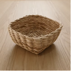 Handwoven Water Hyacinth <b>Storage</b> <b>Basket</b> Natural <b>Wicker</b> Organizer Bowl for Home Decor Kitchen Countertop and Tabletop <b>Storage</b> - Product Image 4