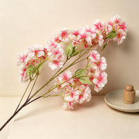 Fournisseur Professionnel de Branches de Cerisier Artificielles Réalistes Multicolores, Fleurs de Cerisier en Soie Personnalisées, Fabrication Artisanale, Thanksgiving, Nouvel An