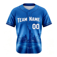 Maillot de baseball unisexe respirant en sergé brodé pour l'entraînement, personnalisable par sublimation, vente en gros