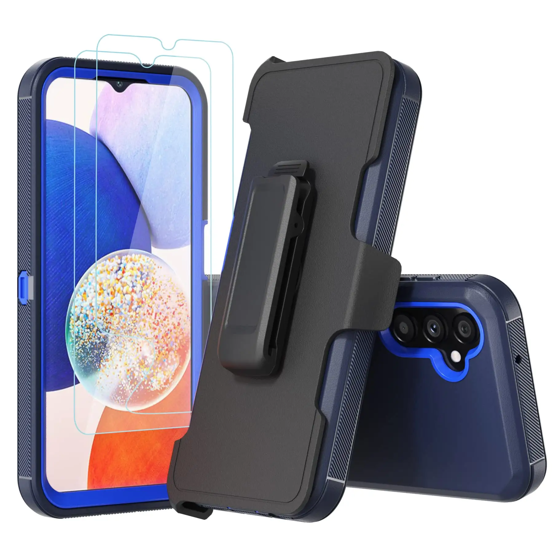 New Arrival 3 IN 1 Heavy Duty Belt Clip Defender Mobile Phone Case For Huawei Nova9 Honor 50 5G X8A X7A Holster Shockproof Cover