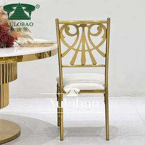 Wholesale Outdoor <b>Stackable</b> Stainless Steel Banquet <b>Chairs</b> for Wedding Event - Product Image 6