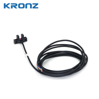 Sensor Fotoelektrik KRONZ Output Ganda 1.2x0.8mm Objek Buram 5mm Tetap Buram 5~24VDC Slot Indikator LED Perlindungan IP67