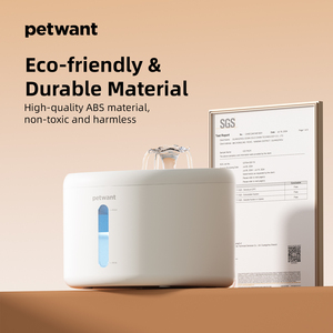 Petwant W9 Cat <b>Water</b> Fountain Ultra Quiet 30dB Automatic <b>Filtered</b> Drinking Bowl with LED Indicator for Indoor Use - Product Image 2