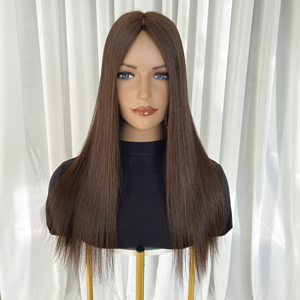 Listo para Enviar, Topper de Cabello Humano Europeo de Color Castaño Oscuro, Doble Trama, Alta Densidad, 9x9 Pulgadas, para Mujeres con Pérdida de Cabello - Product Image 2