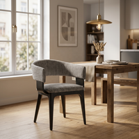 Fauteuil d'appoint en tissu touffeté à imprimé léopard, design ergonomique moderne pour salon, salle à manger, bureau à domicile, hôtel et parc