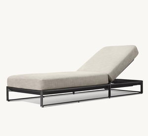 Tumbona de aluminio de gama alta de <span class=keywords><strong>MALAGA</strong></span> con cojín grueso, muebles de exterior, muebles de jardín de lujo, tumbona moderna, tumbona - Product Image 1