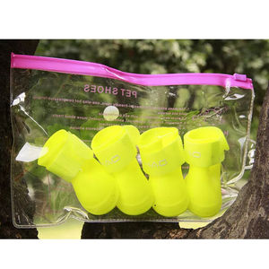 Sepatu Bot Anjing Anti-Slip 4pcs 100% Tahan Air untuk Luar Ruangan, Bahan TPR Lembut Ramah Lingkungan, Cocok untuk Semua Musim, Model Lucu - Product Image 5