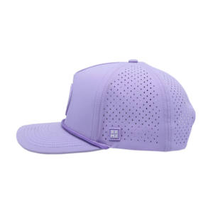 Gorra de Béisbol de 5 Paneles, Resistente al Agua, con Corte Láser, Personalizada en Lila, para Mujer, Transpirable, Ideal para Actividades al Aire Libre - Product Image 3