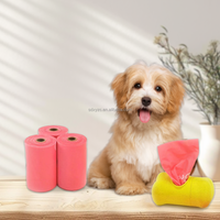 Sacs à déjections canines durables, écologiques, compostables et biodégradables, certifiés ASTM D6400, en amidon de maïs, PBAT et PLA