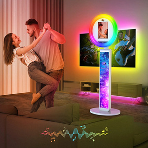 iPad Photo Booth Party Stand With Led Light Instant Print Touchscreen Aluminum Alloy For Wedding Events - Product Image 1
