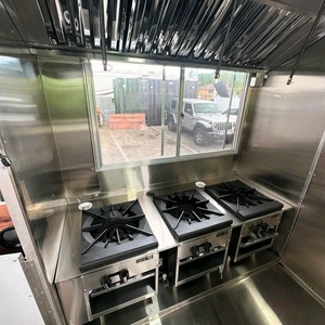 OEM Wholesale Mobile Catering Kitchen Bubble Tea Coffee Shop <strong>Ice</strong> <strong>Cream</strong> Beautiful Square Food <strong>Trailer</strong> with Oven - Product Image 4