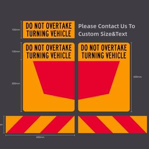 ECE 70 Nearside Trasero Horizontal Reflectante Aluminio Advertencia Ascensores traseros Banderas Señal de placa de marcado de vehículos de carretera - Product Image 2