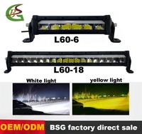 Nueva Luz de Trabajo LED Súper Brillante de Aluminio BSG L60-6/12/18/24/30 120W 24V, IP67 Impermeable, Certificación ECE-R10, para Camiones y Tractores