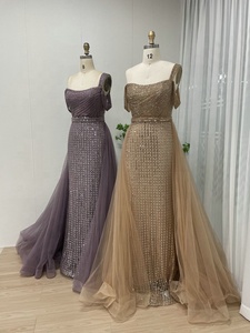 Robes de soirée élégantes pour femmes, robes de soirée pour mariage, MB40081, or/bleu/violet, jupe à paillettes de sirène brillante - Product Image 6