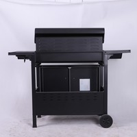 Barbecue au gaz propane de style armoire OEM commercial à 5+1 brûleurs pour terrasse extérieure