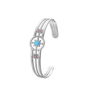 Fashion Fine Jewelry Gold Plated Hollow <b>Adjustable</b> Enamel Sun Bangle <b>Bracelets</b> for Women - Product Image 3
