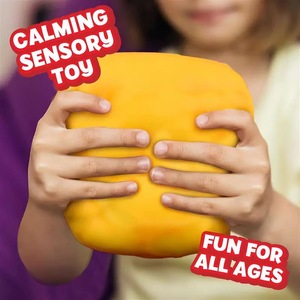Juguete Antiestrés de Queso en Bloque, Blando, de Rebote Lento, Pelota para Apretar, Juguete Sensorial Antiansiedad para Niños y Adultos - Product Image 3