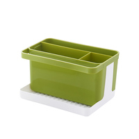 Étagère de rangement pour cuisine, panier d'évier, porte-savon, porte-serviettes éponge