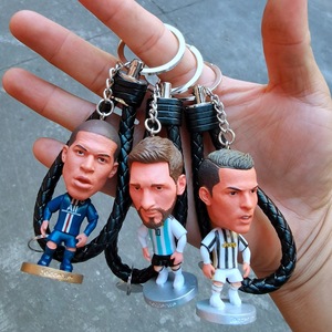 Anime Figure 3D Cartoon Pendant Accessories <b>Cute</b> Soccer Figures Keychain in Silicone Wholesale <b>Keyring</b> Rubber Keychain - Product Image 1