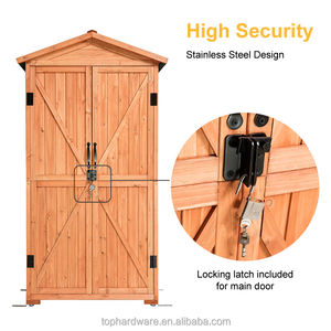 Armario de almacenamiento de <span class=keywords><strong>madera</strong></span> para exteriores, cobertizos de almacenamiento impermeables para patio trasero - Product Image 2