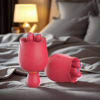 S-HANDE Vibratoren für Frauen Vibrator Rosenförmiger Brustwarzen-Massager Klitoris-Stimulator Rosen-Vibrator für Frauen