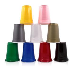 Doğum günü barbekü havuz partileri için 16oz renkli tek kullanımlık plastik içecek bardakları-parti Barware - Product Image 3