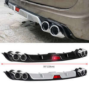 Spoiler Universale per Paraurti Posteriore <span class=keywords><strong>118</strong></span>-128cm - Diffusore in Plastica ABS Compatibile con VW, <span class=keywords><strong>BMW</strong></span>, Mercedes, Audi, Ford - Product Image 3