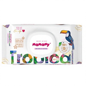 Toallitas Húmedas para Bebé Mamamy Tropical OEM, 90 Piezas, No Tejidas, 200mmx150mm, 100% Fibra de Rayón Natural, Aceite de Caléndula, Limpieza de la Piel - Product Image 1