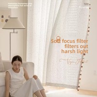 Rideaux Translucides en Tulle à Paillettes Colorées pour Chambre d'Enfant avec Contrôle de la Lumière