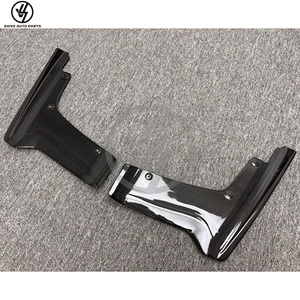 Diffuseur arrière en fibre de carbone humide style V pour GTR R35 2017-2020, finition brillante, tissage sergé noir, 6 pièces - Product Image 2