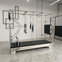 Máquina de Pilates Crossformer de Madera de Arce, Ajustable, Resistente, Equipo de Ejercicio para el Cuerpo, para Uso en Estudios de Pilates