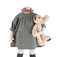 Patrons de couture pour filles et bébés Robes à épaules tombantes Manches longues Manches courtes Col rond Personnalisé