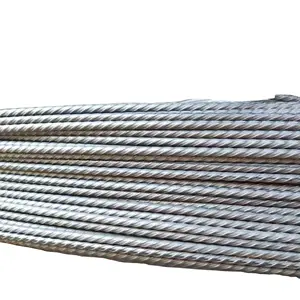 PC Strand 1/2 ASTM A416 12.7mm 7 dây cáp PC thép Strand cho cầu xây dựng dự ứng lực bê tông HT Strand