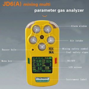 כף יד 6 ב 1 גלאי גז רב h2s co o2 לשעבר no2 n2 מימן גופרתי H2s גז נייד מנתח רכז חמצן - Product Image 3