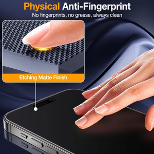9H Mat Privacy Gehard Glas voor iPhone 17 16 15 14 13 12 11 XR Pro Max voor Samsung, Volledige Dekking, Anti-vingerafdruk - Product Image 2