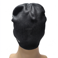 Bonnet en tricot de polyester unisexe à imprimé numérique, motif visage d'horreur, bonnet chaud d'hiver, logo personnalisé, vente en gros