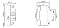 Disjoncteur intelligent R3S WIFI RS485 ZIGBEE 4G avec télécommande, disjoncteur intelligent pour maison connectée, MCB sans fil avec mesure